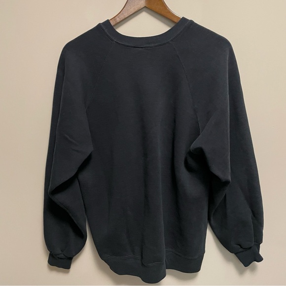 Vintage Black Crewneck Sweatshirt Sugarloaf Skiing and Drinking Club Women XL - Picture 5 of 10